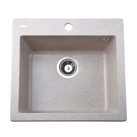 Гранитная мойка Globus Lux AOSTA миндаль 490x455мм-А0008 000023570 фото