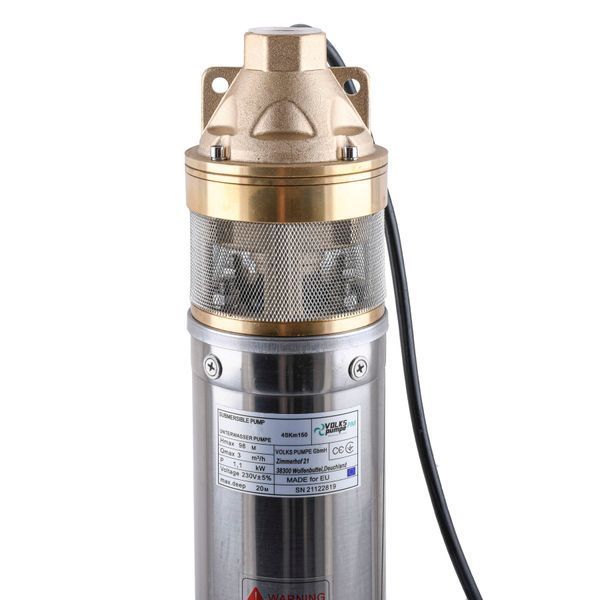 Насос скважинный вихревой VOLKS pumpe PM 4SKm150 1,1кВт + кабель 10м 000023528 фото