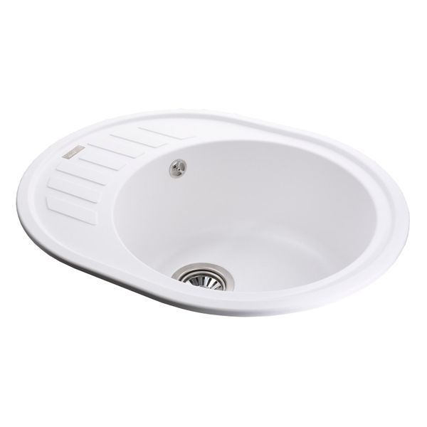 Гранітна мийка Globus Lux ARNO білий 620х500мм-А0007 000008556 фото