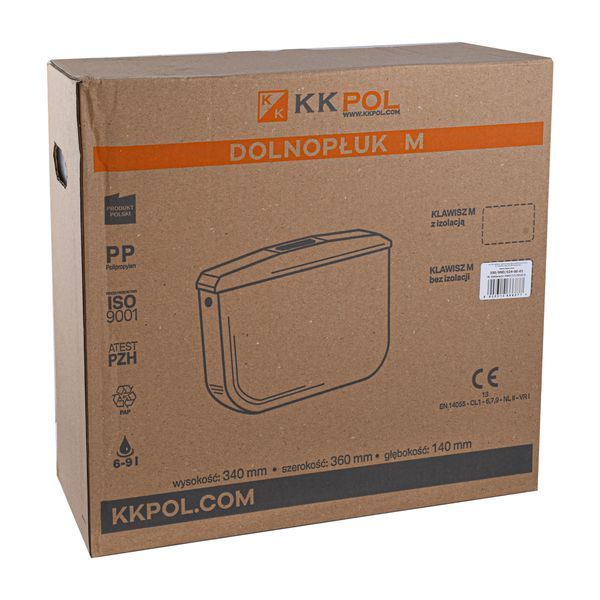 Сливной бачок SND/024/0/K, M-кнопка, пластик, K K Pol 000029395 фото