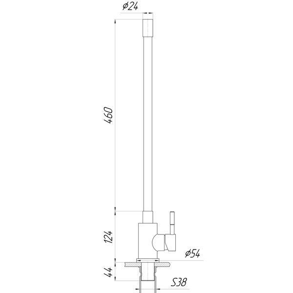 Смеситель для кухни Globus Lux ALPEN SBT1-203SB-GP 000026596 фото