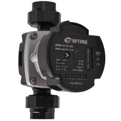 Насос циркуляционный энергосберегающий Optima PRIME UPMH 25-70AUTO 130мм + гайки 000027871 фото