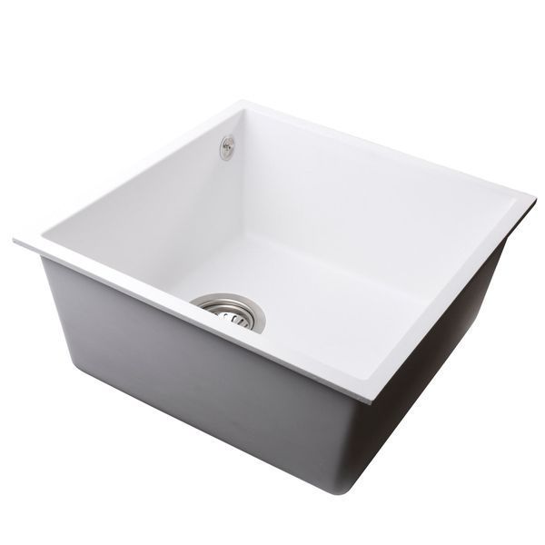 Гранитная мойка Globus Lux AMMER белый 440 х 440 мм - А0007 000023649 фото