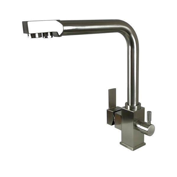 Смеситель для кухни под осмос Globus Lux LAZER GLLR-0100-8-STSTEEL 000014965 фото