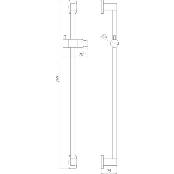 Душевая стойка TOPAZ ODISS TO-18107-BB 000022524 фото