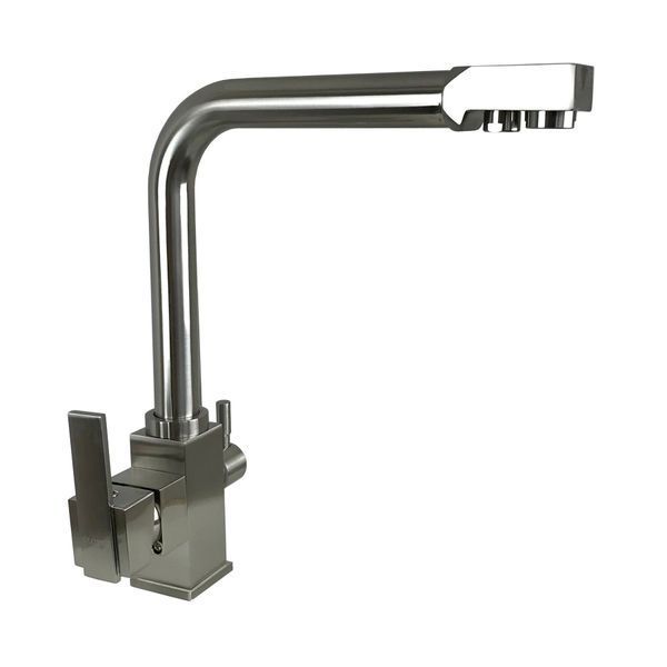 Смеситель для кухни под осмос Globus Lux LAZER GLLR-0100-8-STSTEEL 000014965 фото