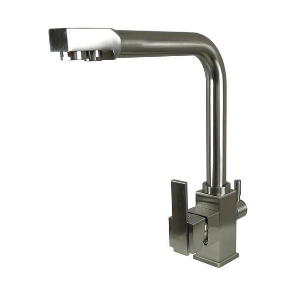 Смеситель для кухни под осмос Globus Lux LAZER GLLR-0100-8-STSTEEL 000014965 фото
