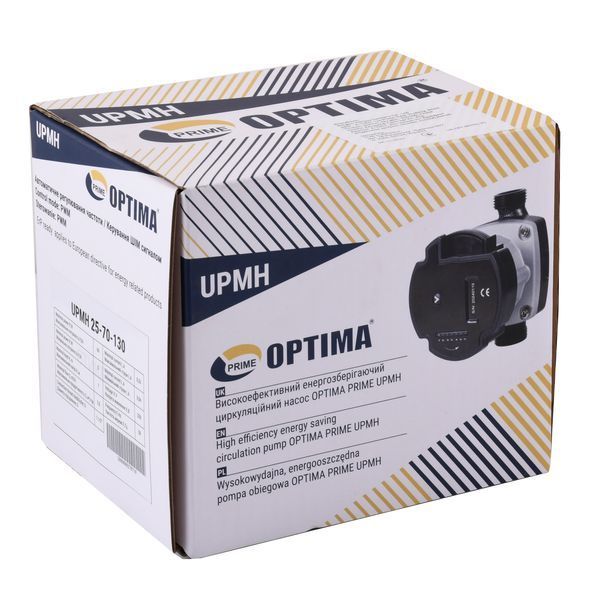 Насос циркуляционный энергосберегающий Optima PRIME UPMH 25-70AUTO 130мм + гайки 000027871 фото