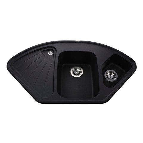Гранитная мойка Globus Lux AVERNO черный металлик 1060х575мм-А0001 000007622 фото