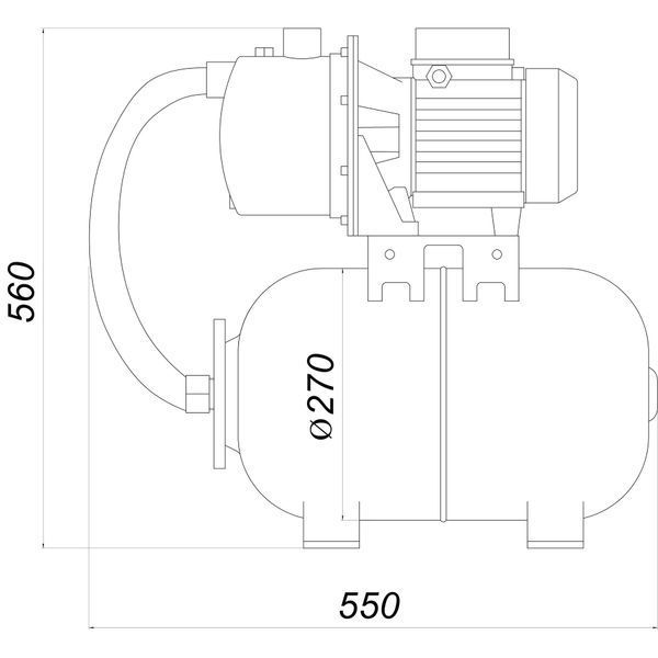 Насосная станция TRX-3 PL- 24л (Насос M-94-N PL нерж. 0,37кВт) 000022267 фото