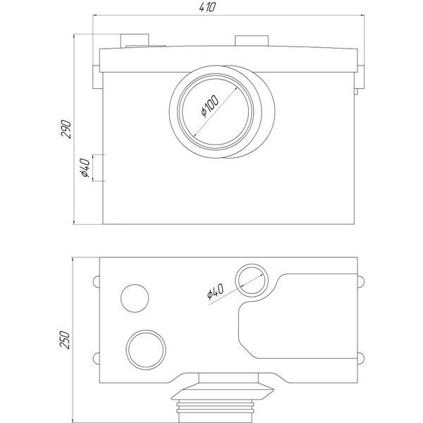 Канализационная установка VOLKS pumpe WC600D (WC3) 000008902 фото