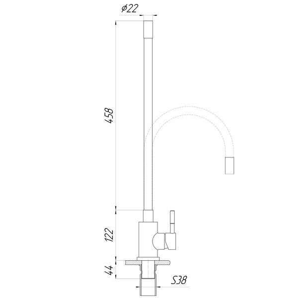 Смеситель для кухни Globus Lux ALPEN SBT1-203SB 000023174 фото