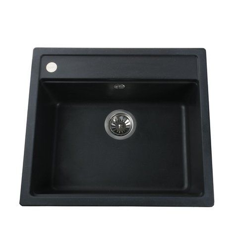 Гранитная мойка Globus Lux VOLTA черный 570х510мм-А0002 000002997 фото