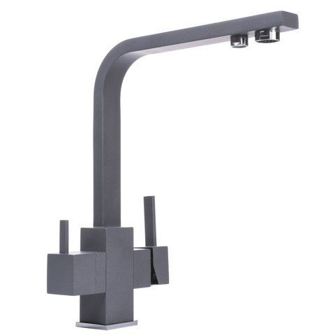 Смеситель для кухни под осмос Globus Lux LAZER GLLR-0111-3-TITANIUM 000019248 фото