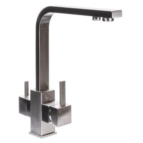 Смеситель для кухни под осмос Globus Lux LAZER GLLR-0111-8-STSTEEL 000014967 фото