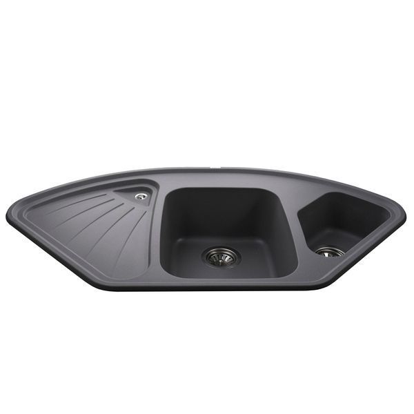 Гранитная мойка Globus Lux AVERNO серый металлик 1060x575мм-А0003 000007696 фото