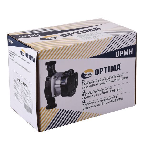 Насос циркуляційний енергоощадний Optima PRIME UPMH 25-80AUTO 180мм + гайки 000027873 фото