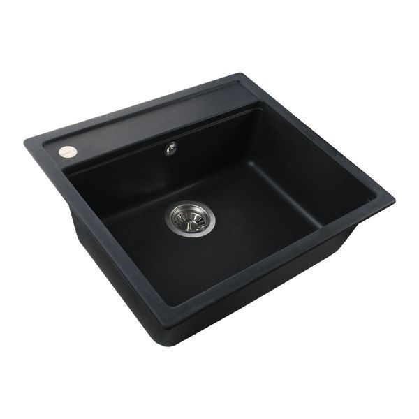 Гранитная мойка Globus Lux VOLTA черный 570х510мм-А0002 000002997 фото