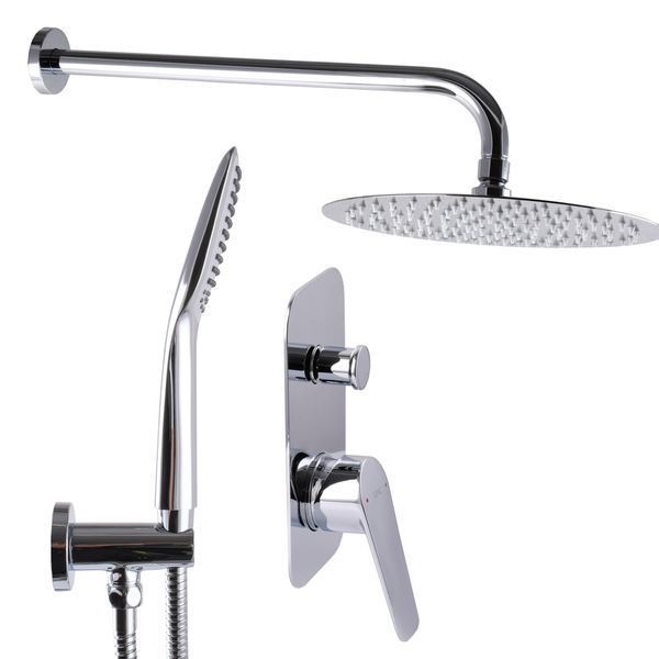 Змішувач для душу вбудований TOPAZ CAPRI TCA-15205-H43 комплект з душ. набором, 2 лійки, D35 000027414 фото