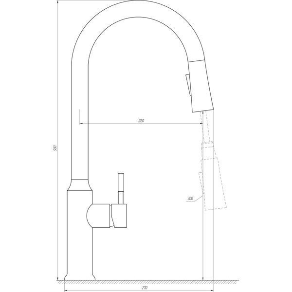 Змішувач для кухні Globus Lux ALPEN SBT1-2033-BB 000021155 фото