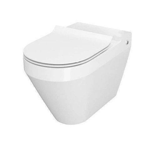 Унитаз компакта Cersanit CREA 010/020 OVAL с сиденьем дюропл SLIM LIFT (без бачка) 000020681 фото