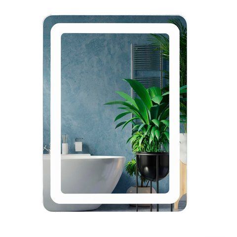 Зеркало UNIO MRR-04 SQR-RA 600 x 800 mm LED FL 000026929 фото