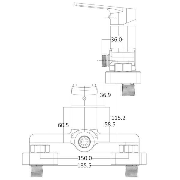 Смеситель для душа Globus Lux BONN GLB-0105N 000028502 фото