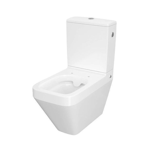 Унітаз компакта Cersanit CREA 010/020 SQUARE з сидінням дюропл SLIM LIFT (без бачка) 000020683 фото