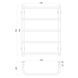 Рушникосушарка UNIO LS ER 700-500-5 Драбинка Скоба електро 20886 фото 5