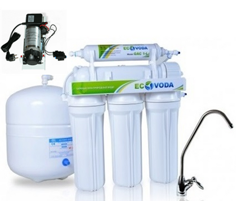 Фильтр обратного осмоса Ecovoda RO-5 Pump 12538 фото