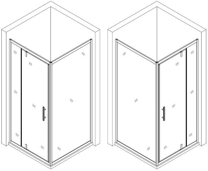 Душова кабіна квадратна без піддона MORAVA N90TB.Mosaic (N90B.Mosaic) BRAVO (1уп.) 000023256 фото