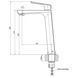 Змішувач для умивальника TOPAZ LEXI TL 21203-H57-BL 000020139 фото 6