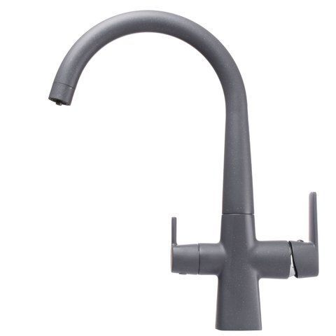 Смеситель для кухни под осмос Globus Lux LAZER GLLR-0999-3-TITANIUM 000019256 фото