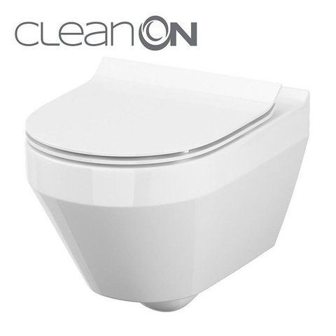 CET Cersanit В216 CREA CLEAN ON OVAL подвесной з сиденьем дюропласт лифт SLIM 000021983 фото