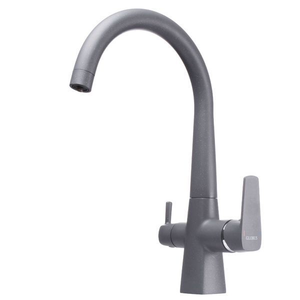 Смеситель для кухни под осмос Globus Lux LAZER GLLR-0999-3-TITANIUM 000019256 фото
