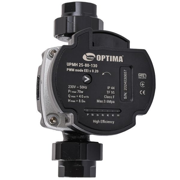 Насос циркуляционный энергосберегающий Optima PRIME UPMH 25-80AUTO 130мм + гайки 000027878 фото
