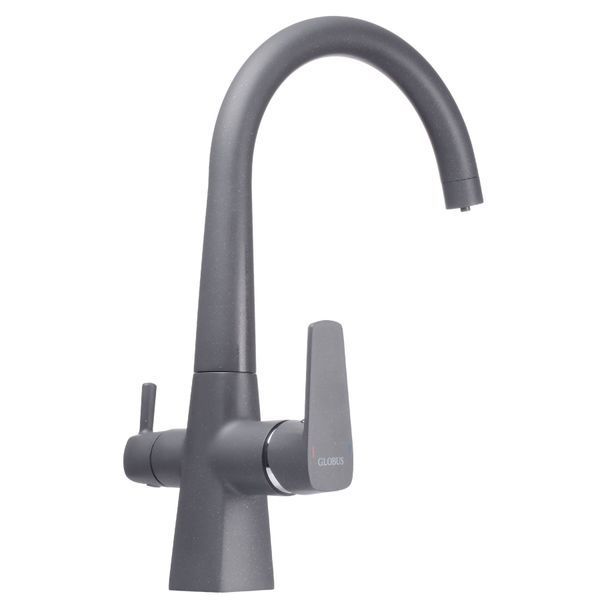 Смеситель для кухни под осмос Globus Lux LAZER GLLR-0999-3-TITANIUM 000019256 фото