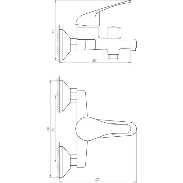 Змішувач для ванної BRAVO Comfort BF-102N EURO латунь 000014081 фото