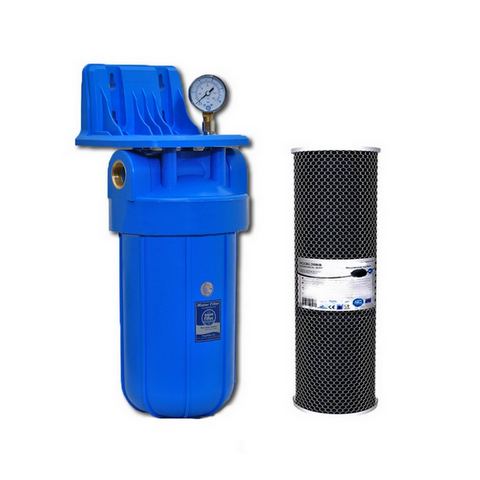 Фильтр Big Blue 10 Aquafilter FH10B1-WB с угольным картриджем. 12331 фото