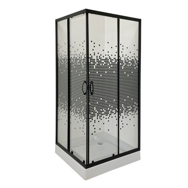 Душова кабіна квадратна NER L90TB.Mosaic (L90B.Mosaic) BRAVO (2уп.) 000019820 фото
