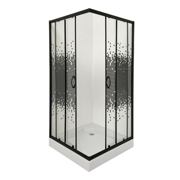 Душова кабіна квадратна NER L90TB.Mosaic (L90B.Mosaic) BRAVO (2уп.) 000019820 фото