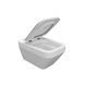 CET Cersanit В217 CREA CLEAN ON SQUARE підвісний з кришкою дюропласт ліфт SLIM PL 000021984 фото 2