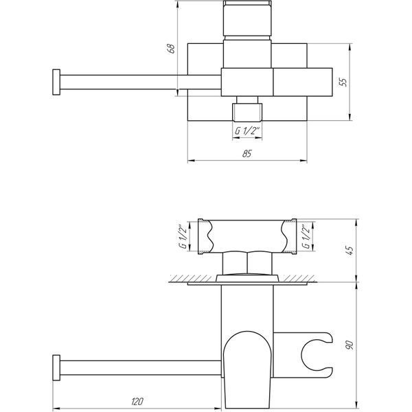 Змішувач гігієнічний Globus Lux GLN-4-106MIX 000018457 фото