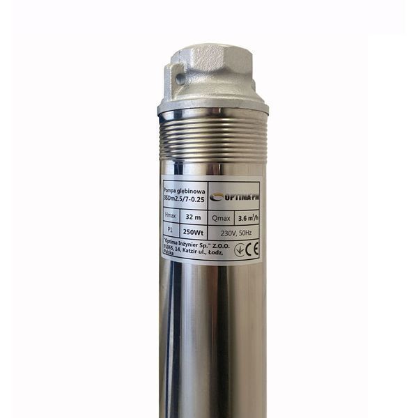 Насос скважинный с повышенной уст-тью к песку OPTIMA PM 3SDm2,5/7 0,25 кВт 35м + 1,5 м кабель 000017610 фото