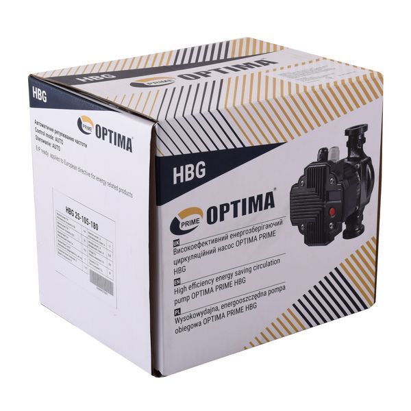 Насос циркуляционный энергосберегающий Optima PRIME HBG 25-105AUTO 180мм 000027880 фото