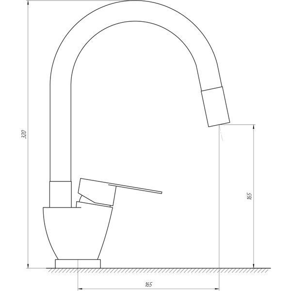 Змішувач для кухні MixMIRA MAIN MSM-203SG 000020481 фото