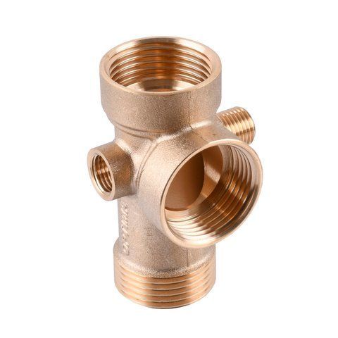 Гребёнка 5-ти ходовая 80мм (пятерник) OPTIMA с выходами 1/4&Prime;вр 1/4&Prime;нр на одной оси (DS 005 C) 000020922 фото