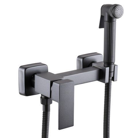 Смеситель гигиенический Globus Lux Niagara GLN-5-106MIX-Graphite 000022950 фото