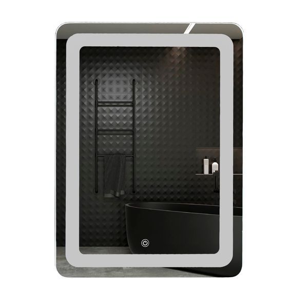 Зеркало UNIO MRR-04 SQR-RA-S 600 x 800 mm LED FL с сенсором 000027463 фото