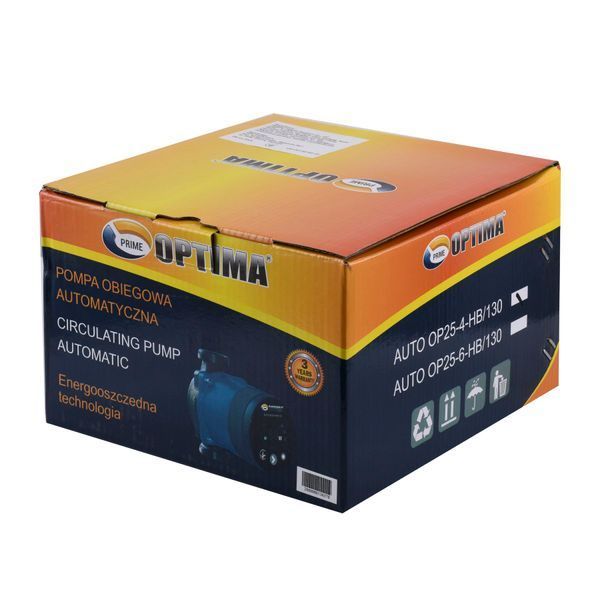 Насос циркуляционный энергосберегающий Optima PRIME OP25-40AUTO 130мм + гайки 000024720 фото